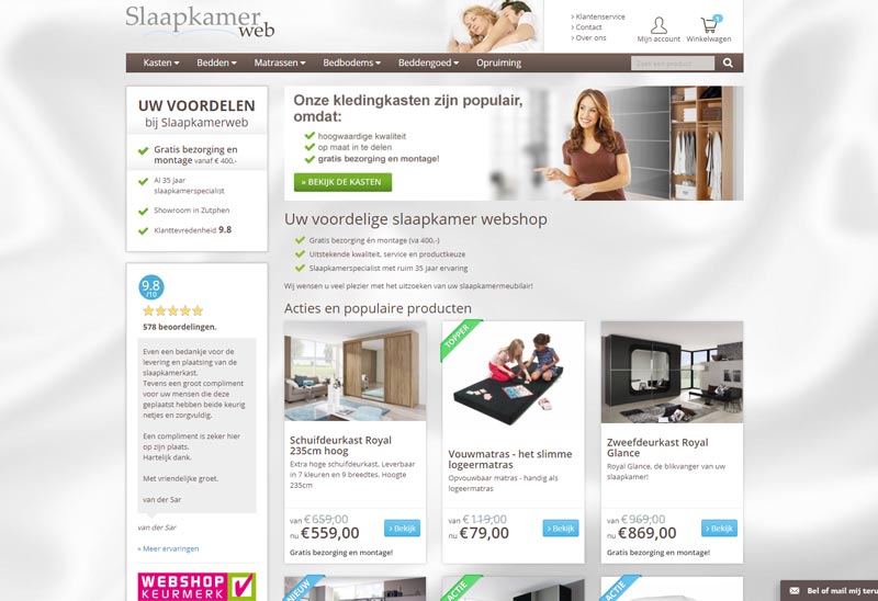 Slaapkamerweb.nl uw online slaapkamerspecialist